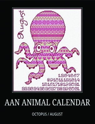 AAN Animal Calendar: August/Octopus - Alessandra Adelaide Needleworks