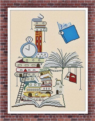 Torre Del Borgo Dei Libri  - Alessandra Adelaide Needleworks