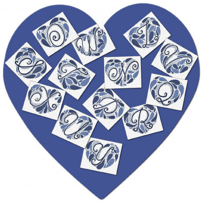 Heart Monogram (N-Z) - Alessandra Adelaide Needleworks
