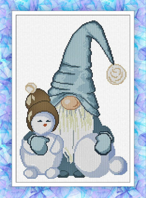Gnome And Snowfriend - Alessandra Adelaide Needleworks