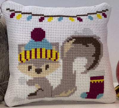 Skylar The Squirrel: Christmas Edition Simple Stitch Pillowpals - Anabella's