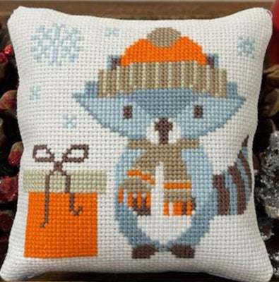 Roscoe The Raccoon: Christmas Edition Simple Stitch Pillowpals - Anabella's