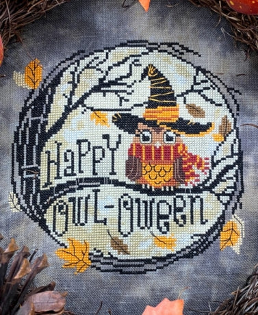 Happy Owl-Oween - Autumn Lane Stitchery