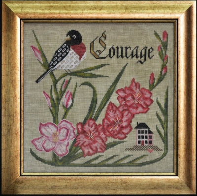 Have Courage, Songbird's Garden Series - Cottage Garden Samplings