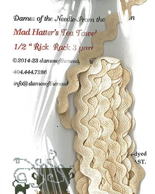 Mad Hatter's 1/2" Rick Rack - Dames of the Needle