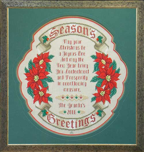 Season's Greetings Sampler - Glendon Place