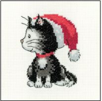 Black & White Christmas Kitten: Peter Underhill - Heritage Crafts