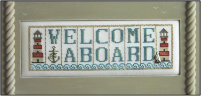 Welcome Aboard - Phrase Mini Block - Hinzeit