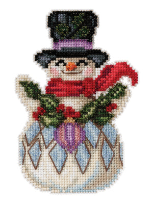 Snowman With Holly: Jim Shore - Mill Hill