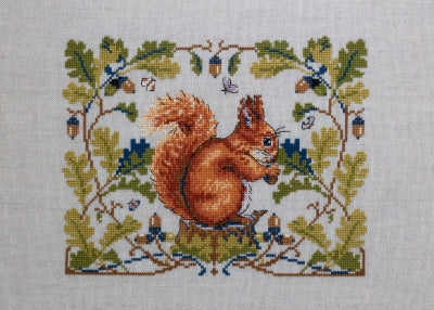The Squirrel (Evenweave Fabric) - Merejka