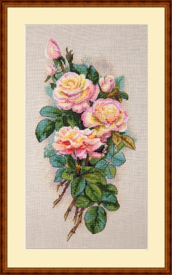 Vintage Roses (Aida Cloth) - Merejka