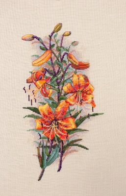 Vintage Lilies (Aida Cloth) - Merejka