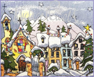 Christmas Village - Michael Powell Art
