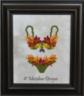 November, Teenie Weenie Bikinis - Meridian Designs For Cross Stitch
