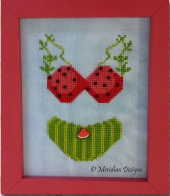 Summer Melons, Teenie Weenie Bikinis - Meridian Designs For Cross Stitch