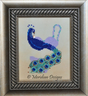 Pretty Peacock, Teenie Weenie Bikinis - Meridian Designs For Cross Stitch