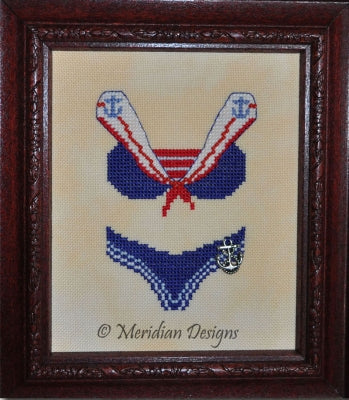 Sailor Suit, Teenie Weenie Bikinis - Meridian Designs For Cross Stitch