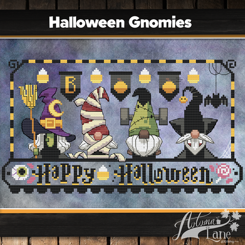 Halloween Gnomies - Autumn Lane Stitchery