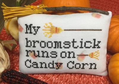 Candy Corn Broom - Needle Bling Designs