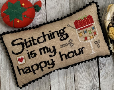 Stitching Is My Happy Hour - Needle Bling Designs