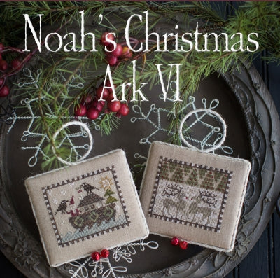 Noah's Christmas Ark VI, Ravens & Deer - Plum Street Samplers