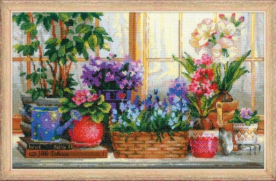 Windowsill With Flowers - Riolis
