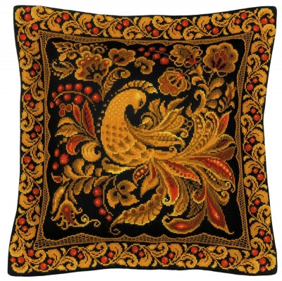 Khokhloma Painting Cushion/Panel - Riolis