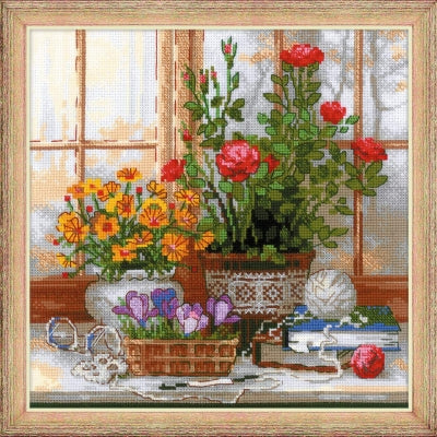 Crocuses On The Windowsill - Riolis
