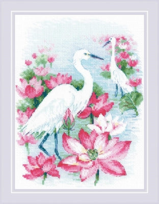 Lotus Field: Herons - Riolis