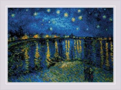Starry Night Over The Rhone After Van Gogh's Painting - Riolis