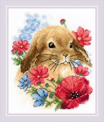 Bunny In Flowers - Riolis