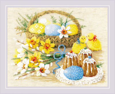 Easter Still Life With Chickens - Riolis