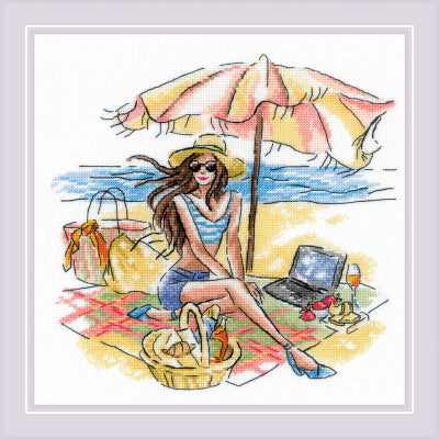 At The Beach - Embroidery - Riolis