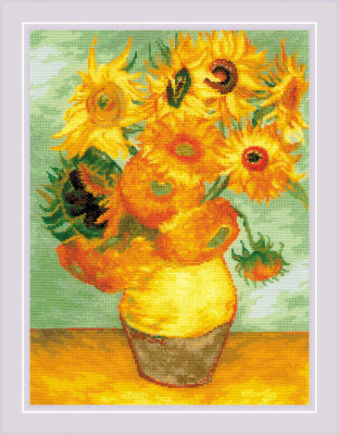Sunflowers After V. Van Gogh's Painting - Embroidery - Riolis