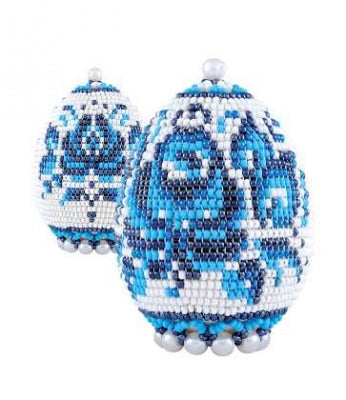 Gzhel Easter Egg - Riolis
