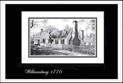 Williamsburg 1776, Pen & Ink Series - Ronnie Rowe Designs
