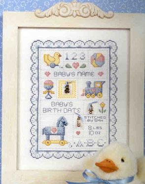 Baby's Sampler - Sue Hillis Designs