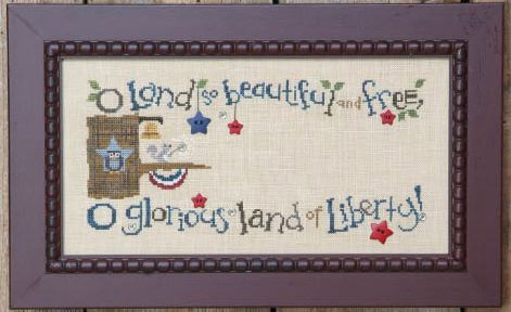 The Patriotic Branch, Liberty Belle Squirrel & Border - Bent Creek