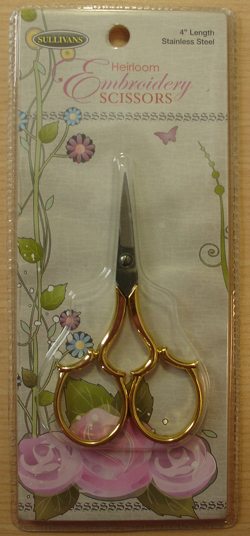 Gold Leaf Handle Scissors