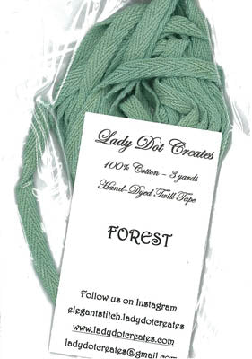 Forest Twill Tape - Lady Dot Creates