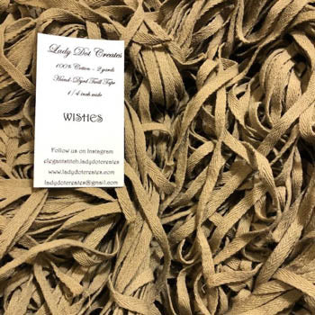 Wishes Twill Tape - Lady Dot Creates