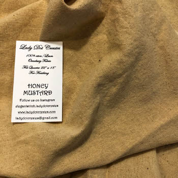 Honey Mustard Osnaburg - Lady Dot Creates