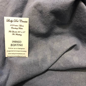 Indigo Bunting Osnaburg - Lady Dot Creates