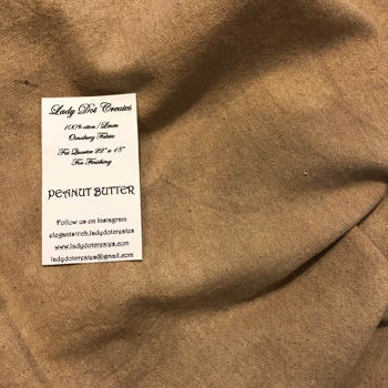 Peanut Butter Osnaburg - Lady Dot Creates