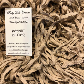 Peanut Butter Twill Tape - Lady Dot Creates
