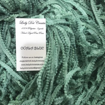 Ocala Blue Pom Pom - Lady Dot Creates