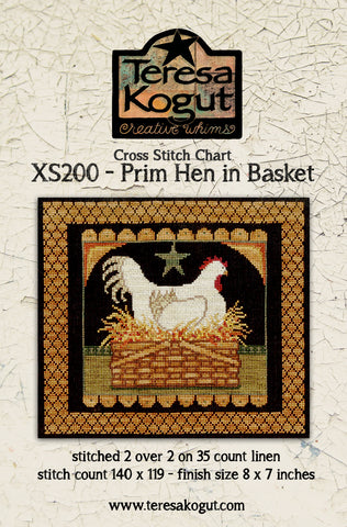 Prim Hen In Basket - Teresa Kogut