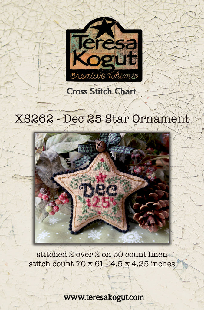 Dec 25 Star Ornament - Teresa Kogut