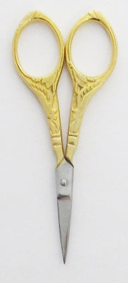 Tamsco Double Peacock Design Scissors: Gold