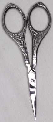 Tamsco Double Peacock Design Scissors: Silver
